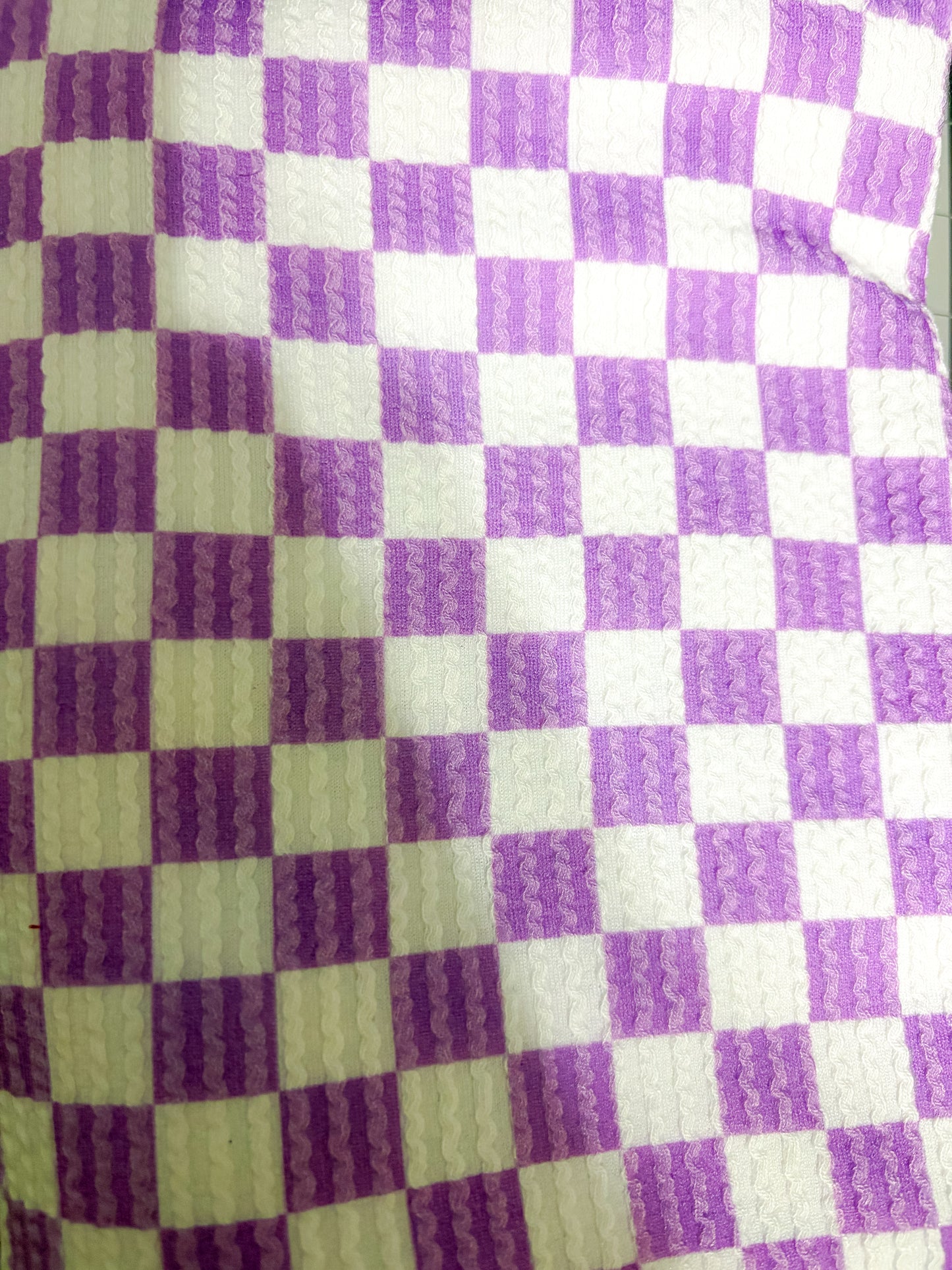 Purple waved checks