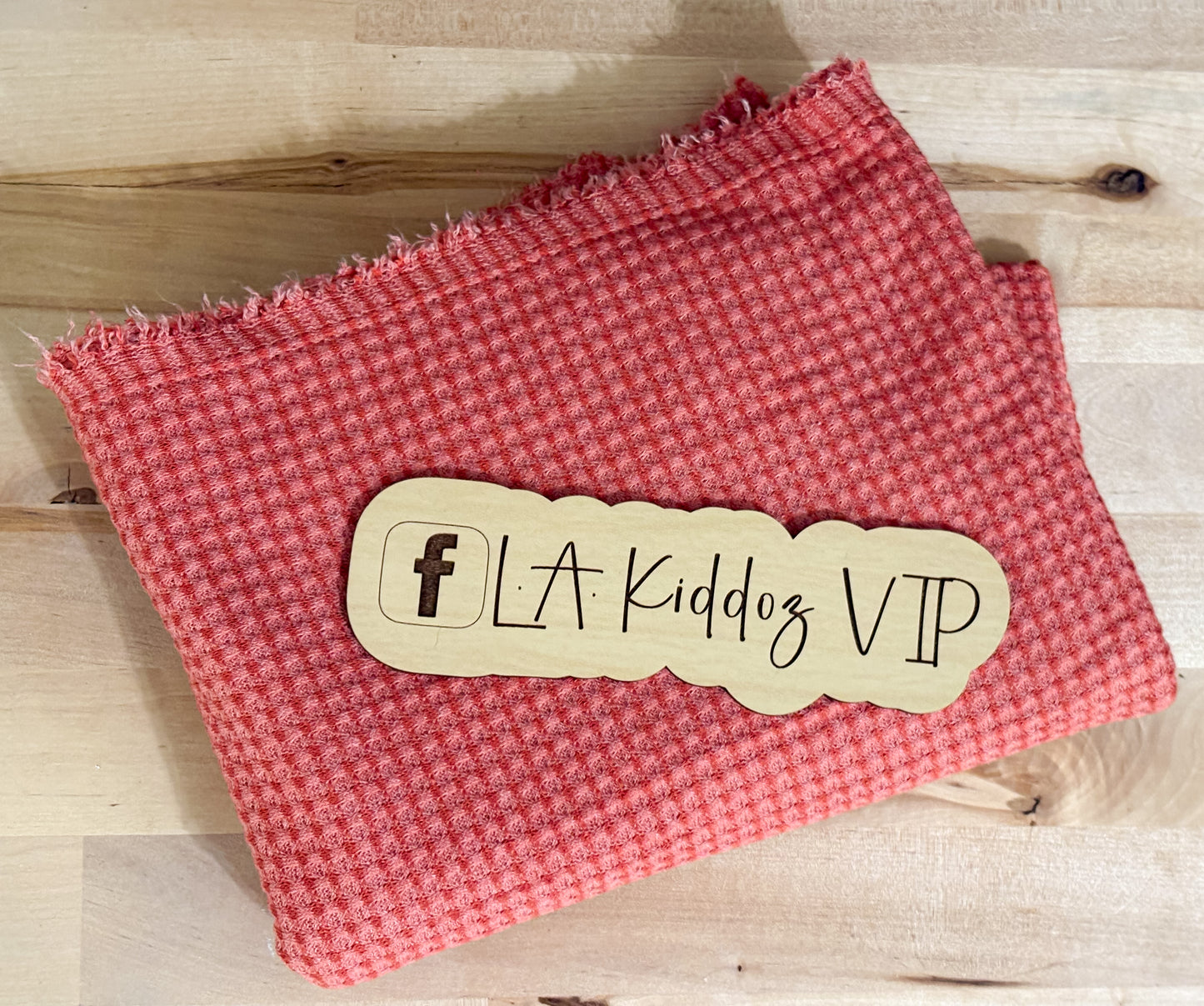 Light espresso waffle knit