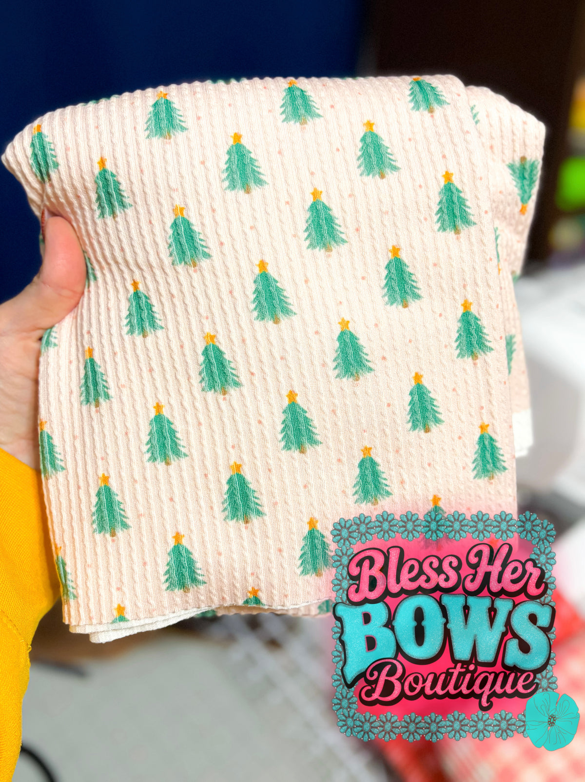 Christmas waved trees