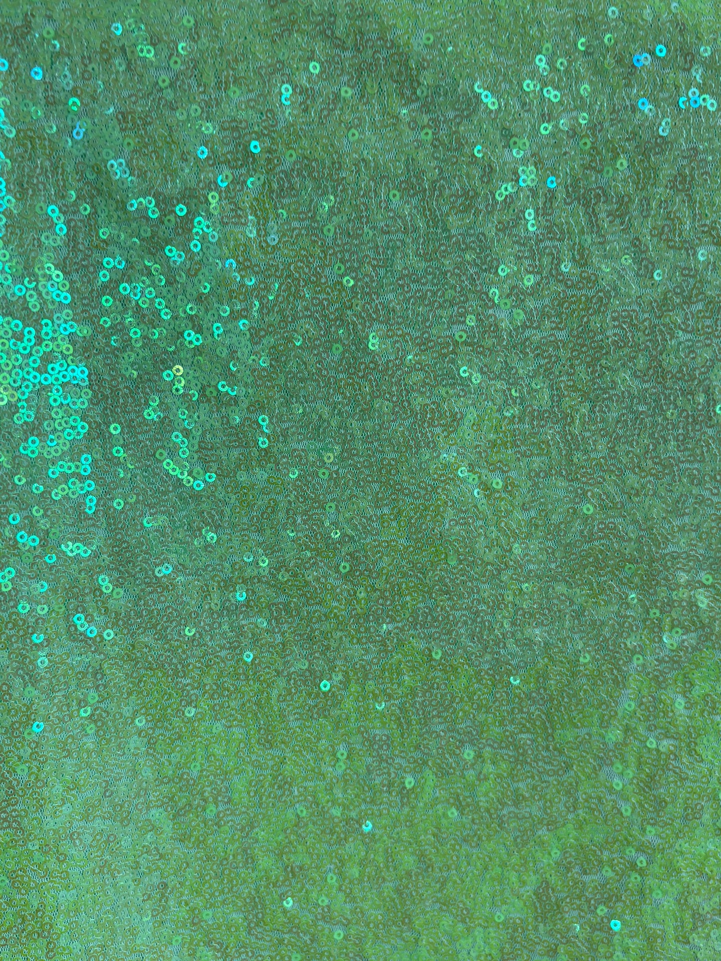 Lime green sequins