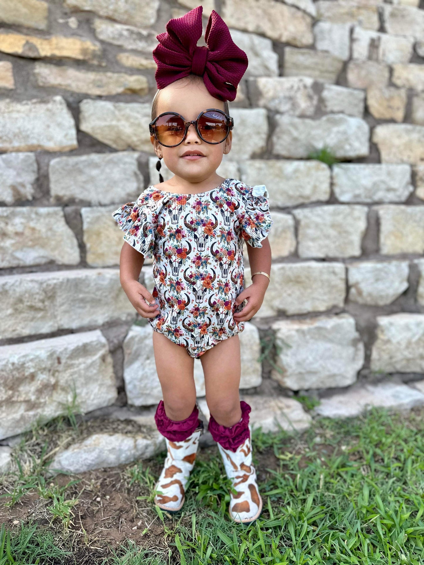 Brown & White Cow Print Tanner Mark Boots