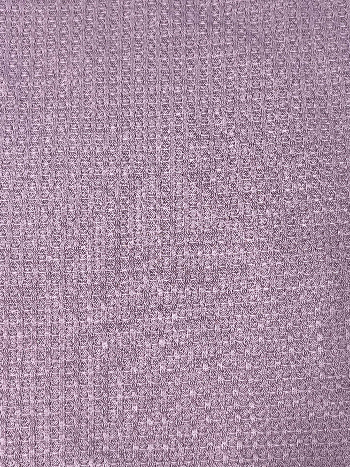 Mauve waffle fabric