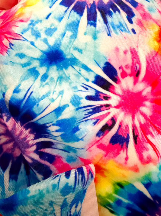 Velvet tie-dye ￼