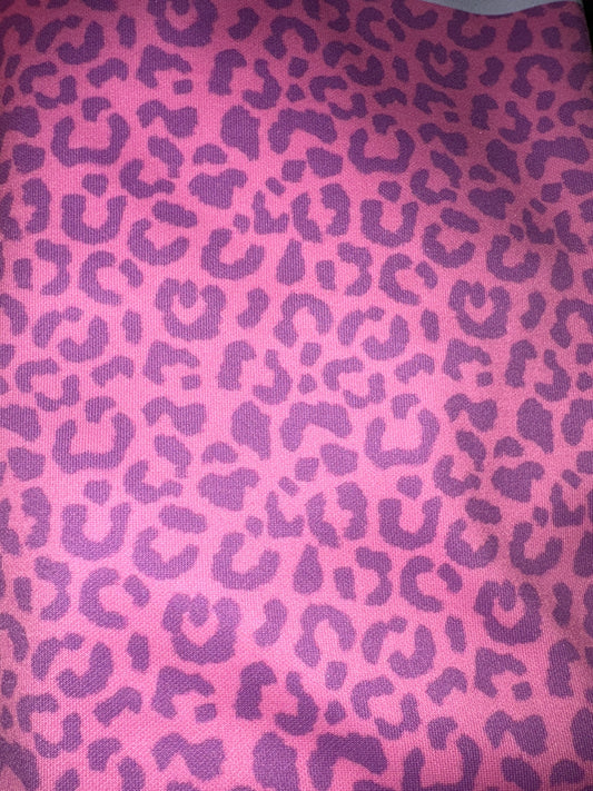 Pink and purple leopard