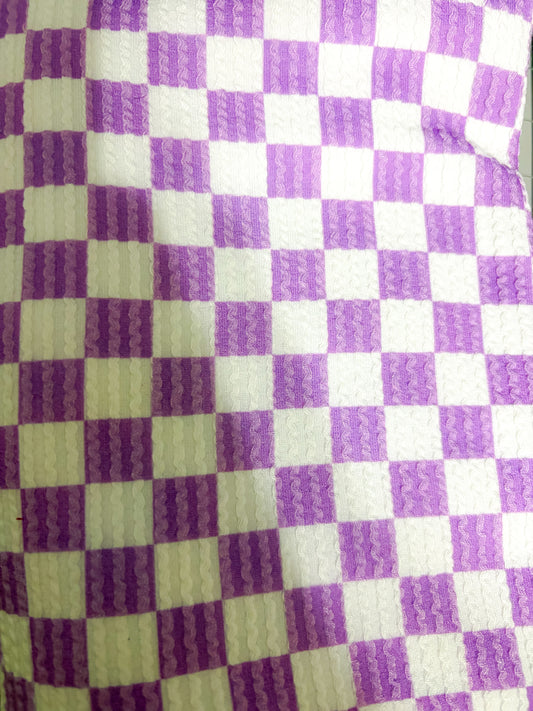 Purple waved checks