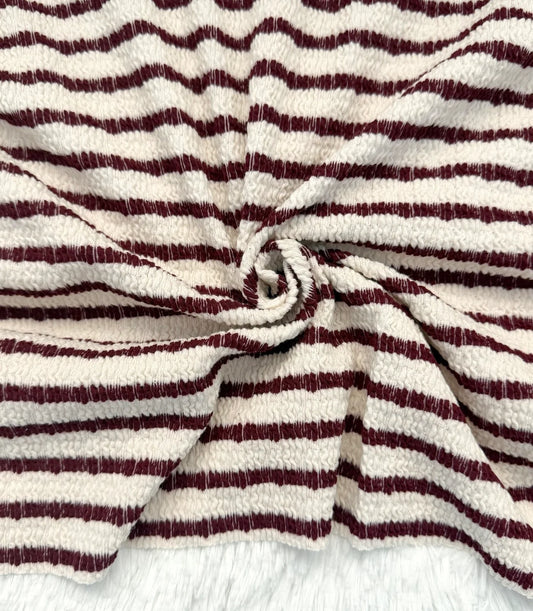 Crinkle burgundy