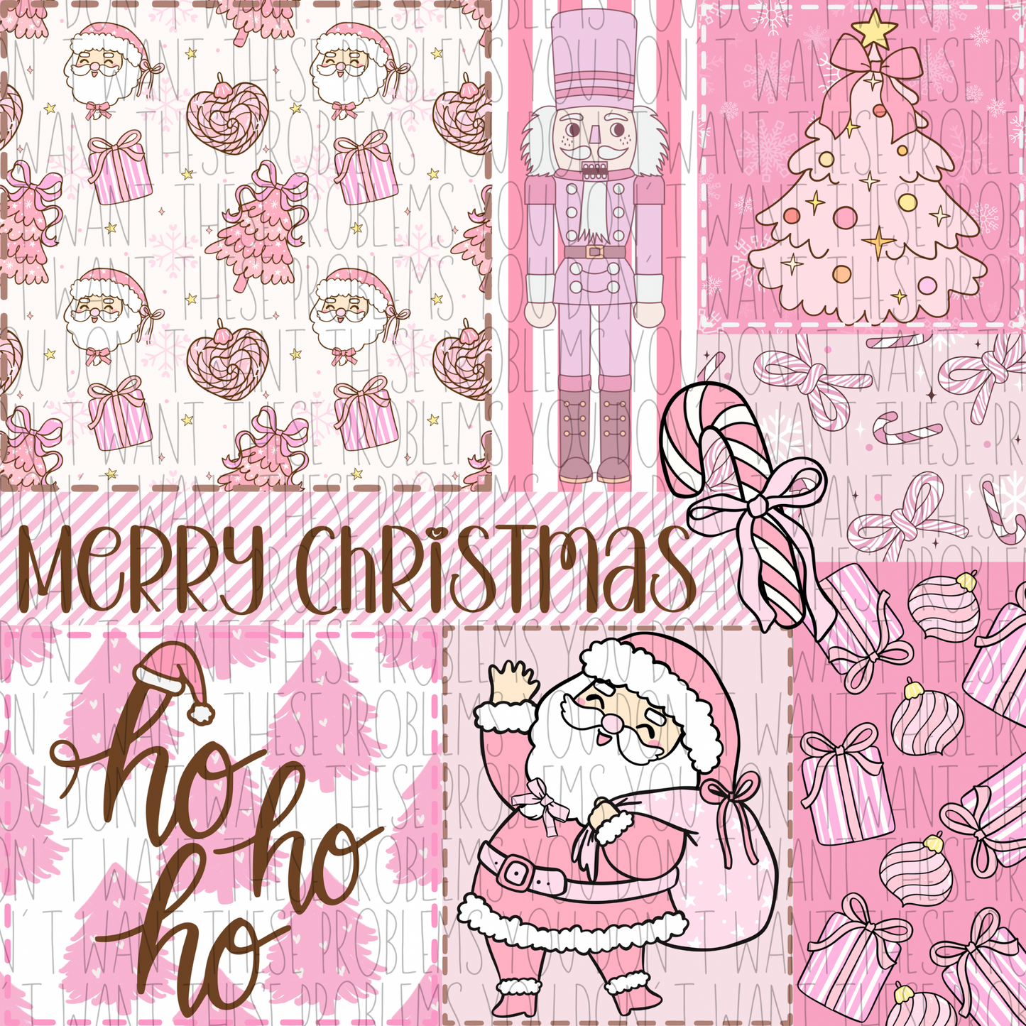 Pink Merry Christmas