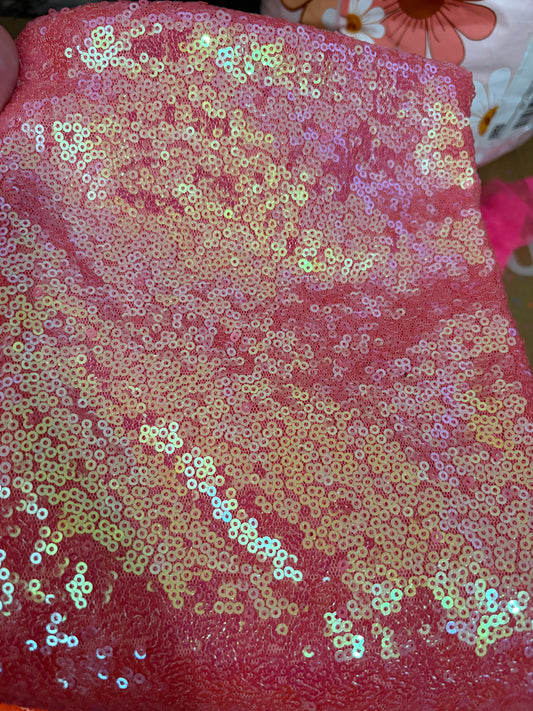 Rose pink sequins
