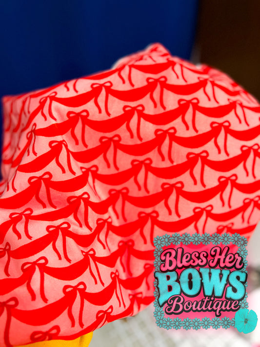 Christmas red bows