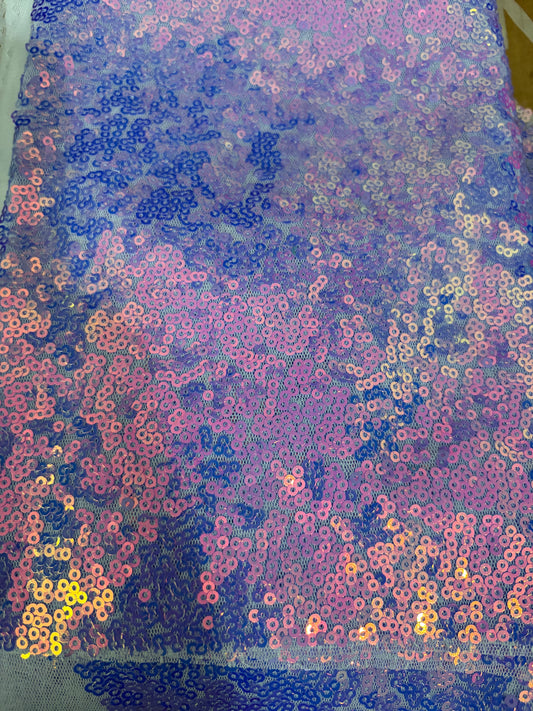 Neon purple sequins