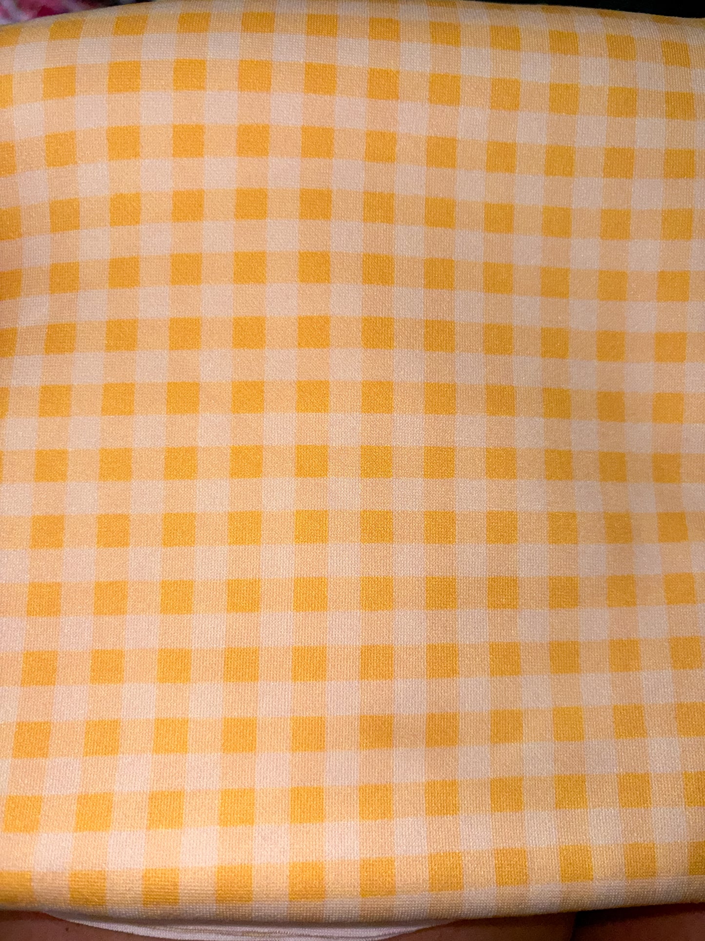 Yellow gingham