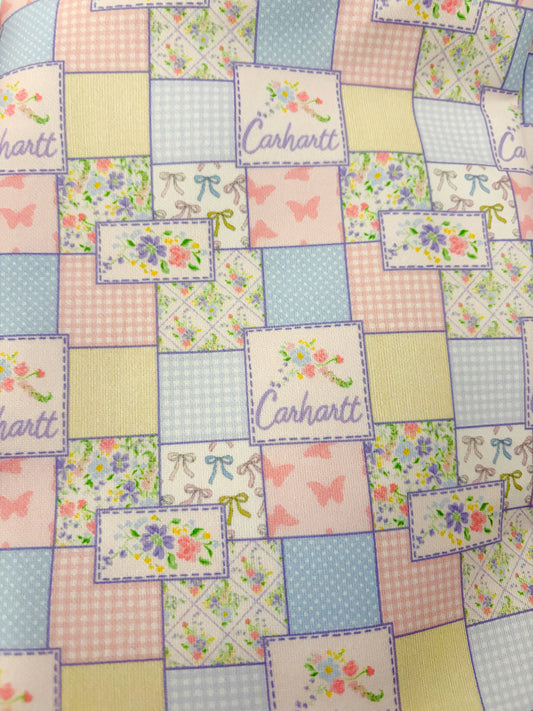 Pastel floral car heart