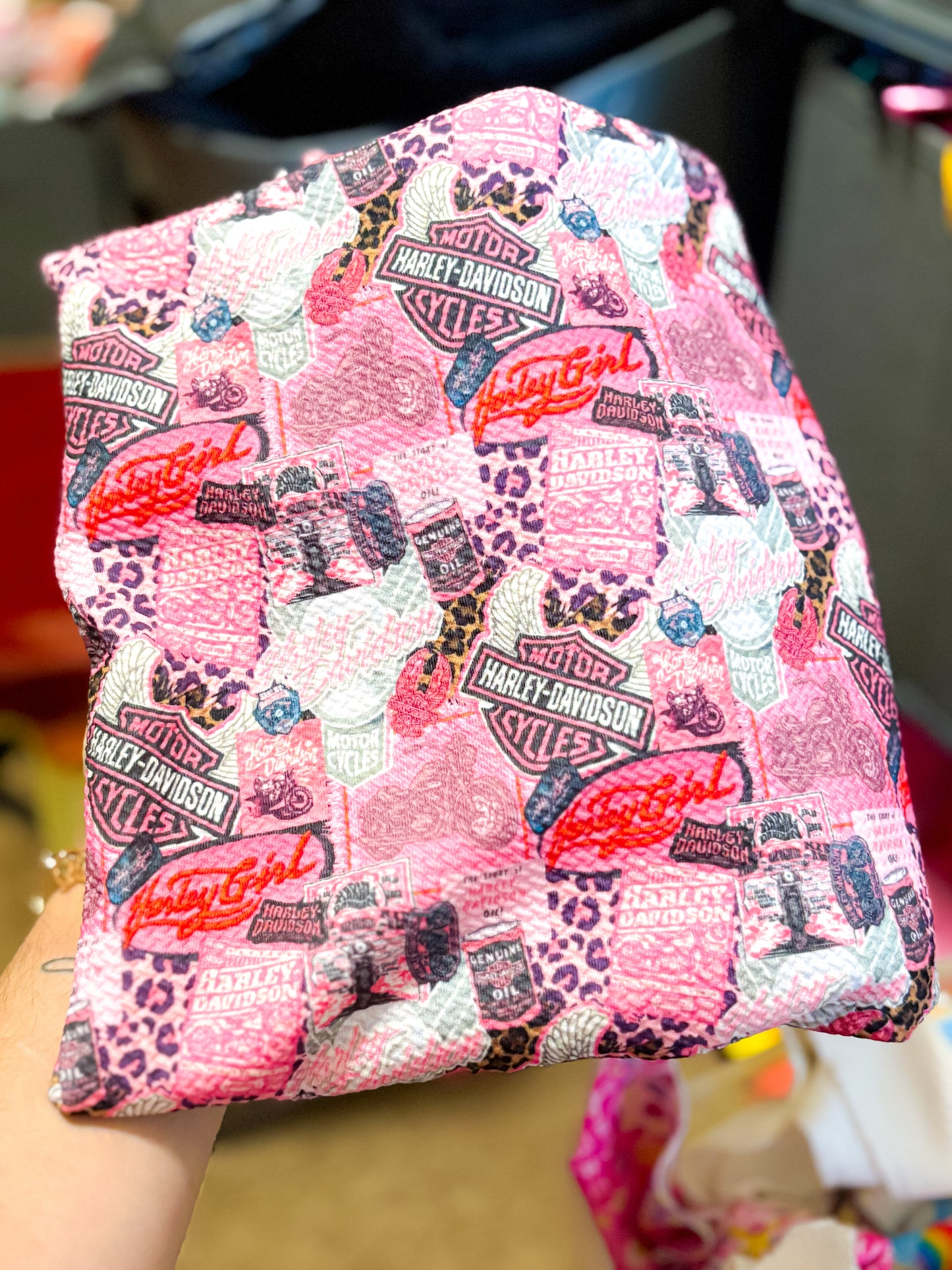 Pink Harley Girl