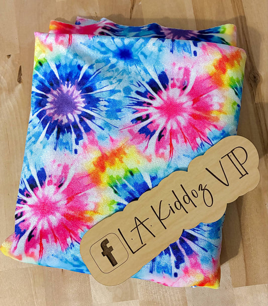 Velvet tie-dye