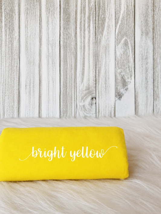 Bright yellow