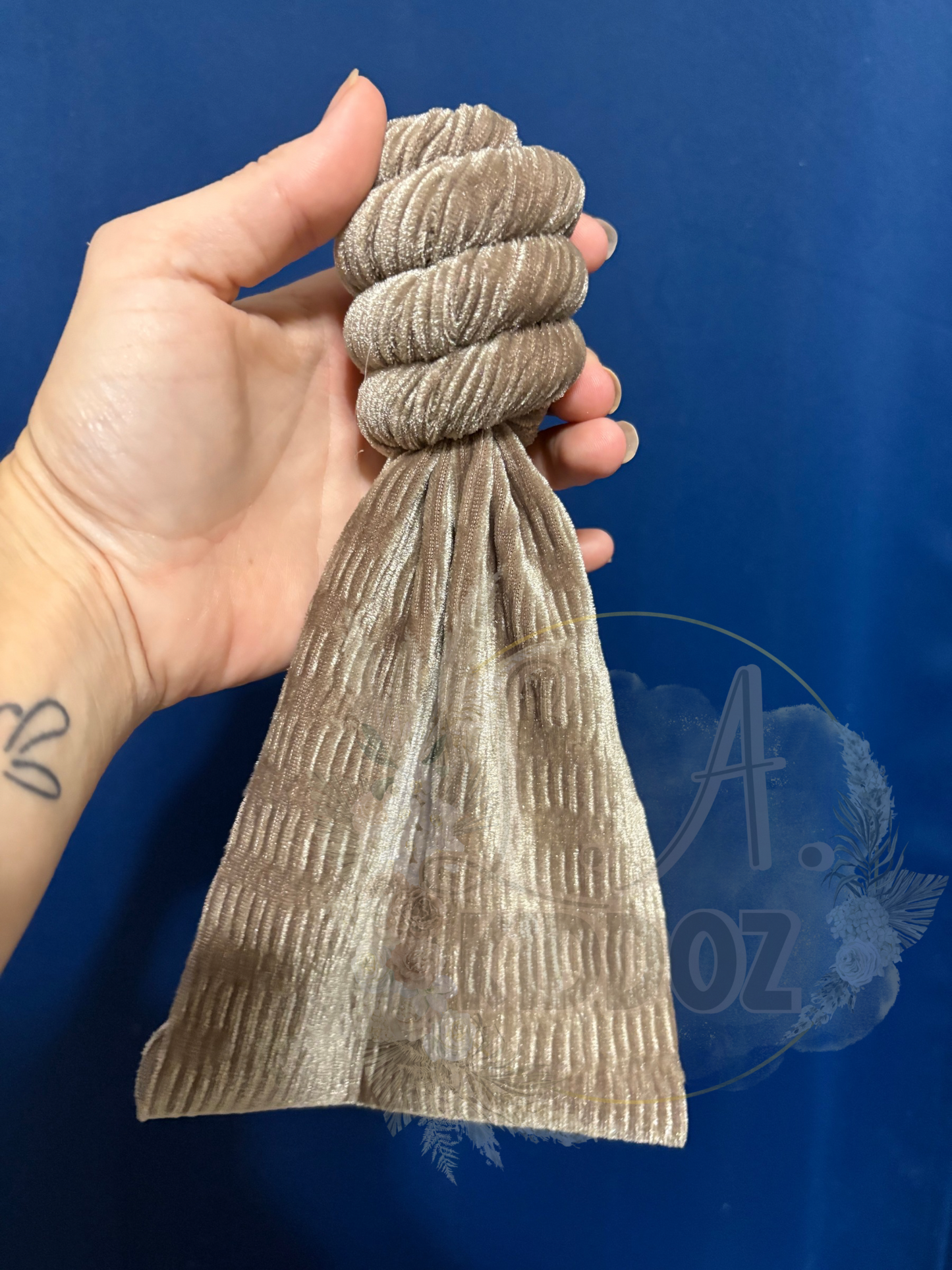 New Ribbed velvet beige