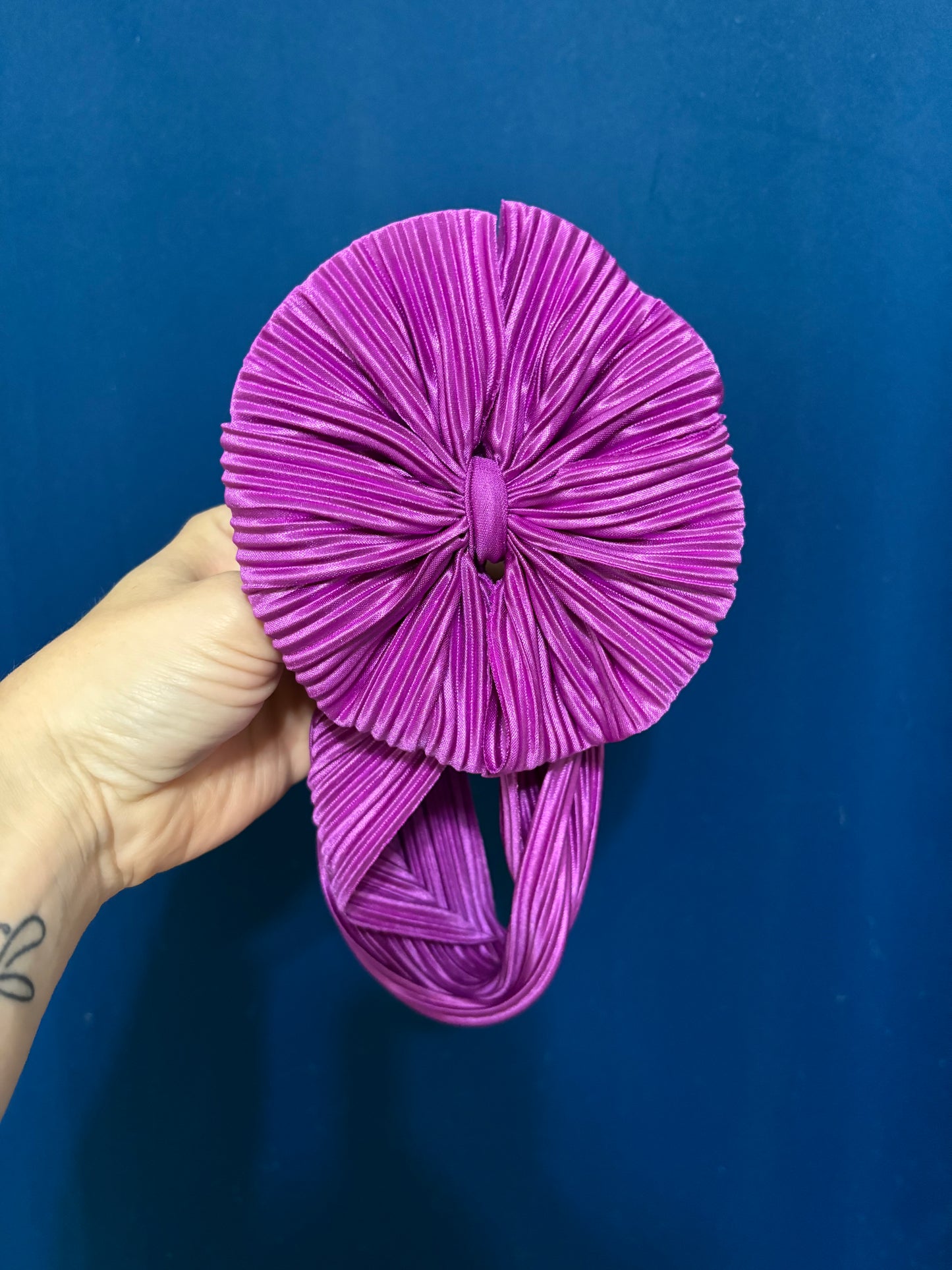 Purple pop pleated