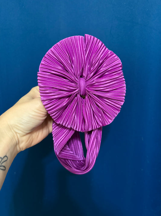 Purple pop pleated