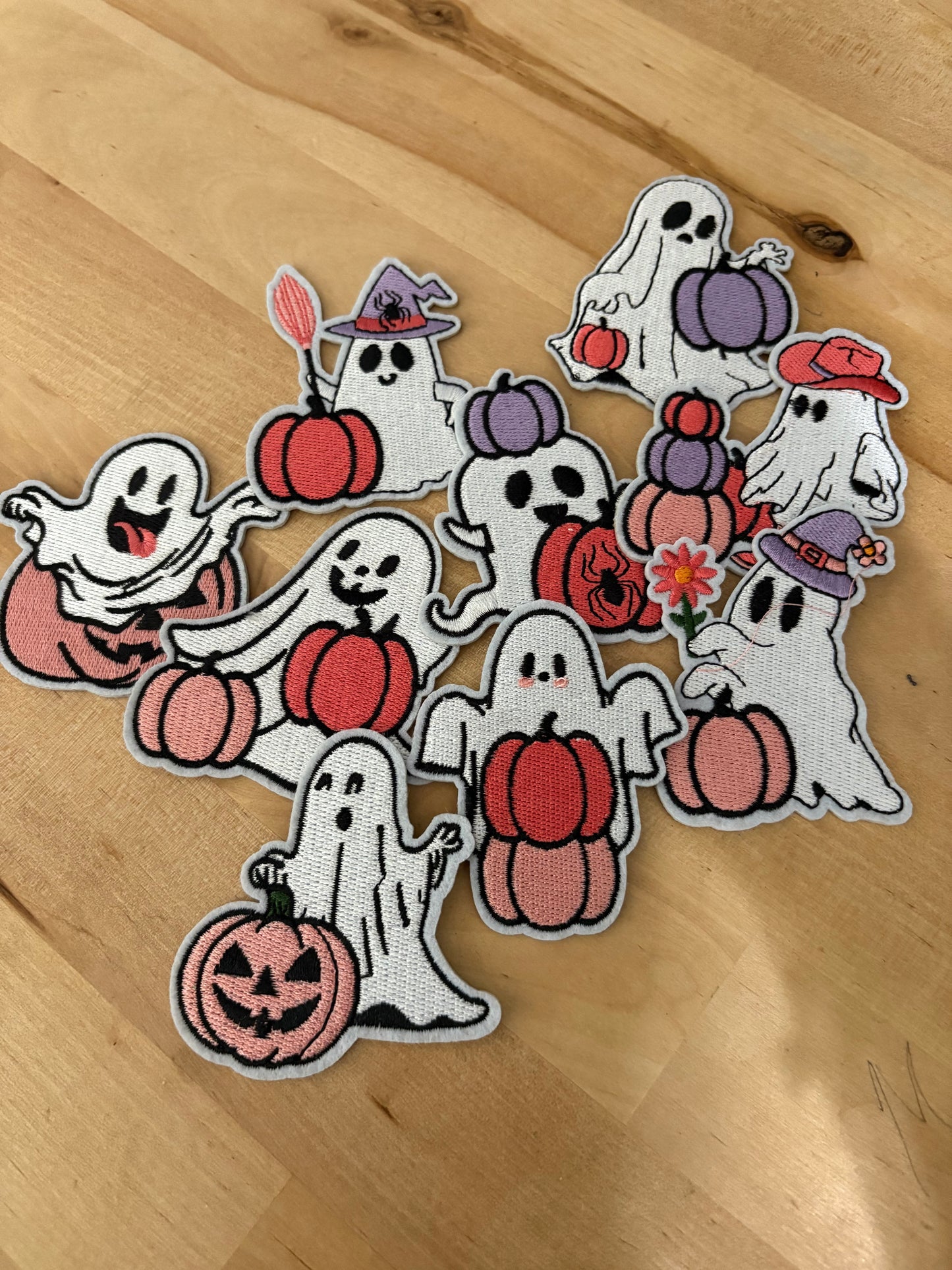 Ghost pumpkins patch