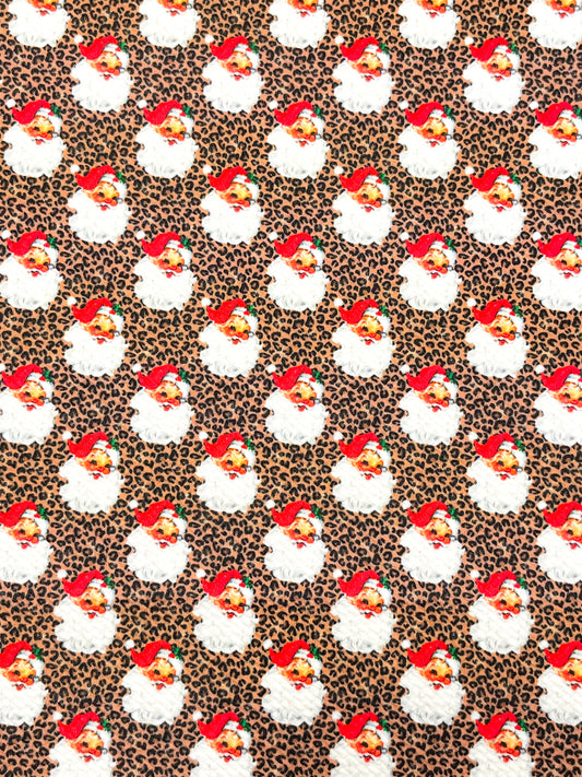 Red Christmas leopard