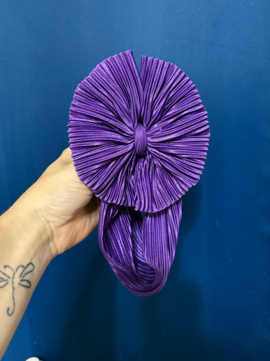 Purple pleated