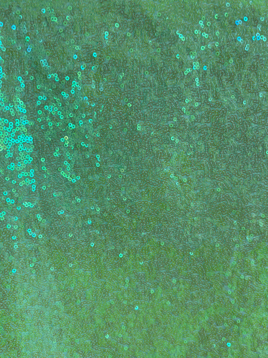 Lime green sequins