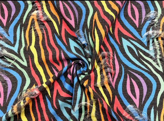 Animal print distressed