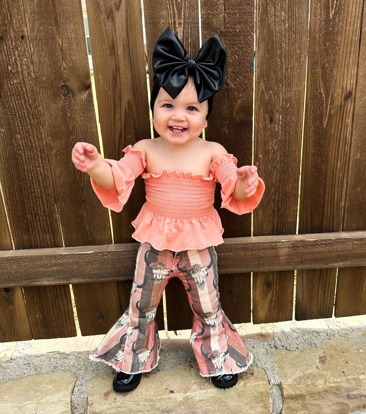 Peach Scrunch Top (FINAL SALE)