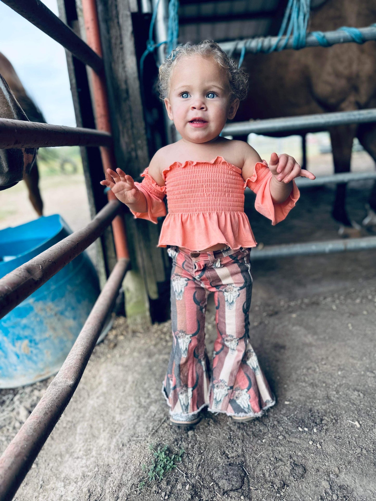 Peach Scrunch Top (FINAL SALE)