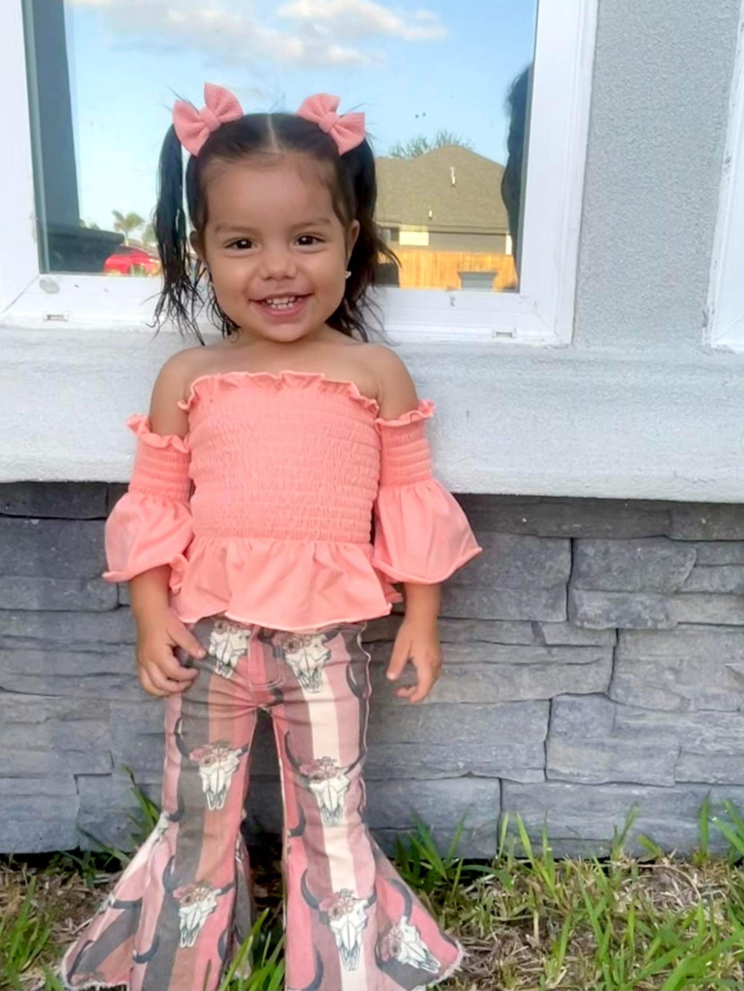 Peach Scrunch Top (FINAL SALE)