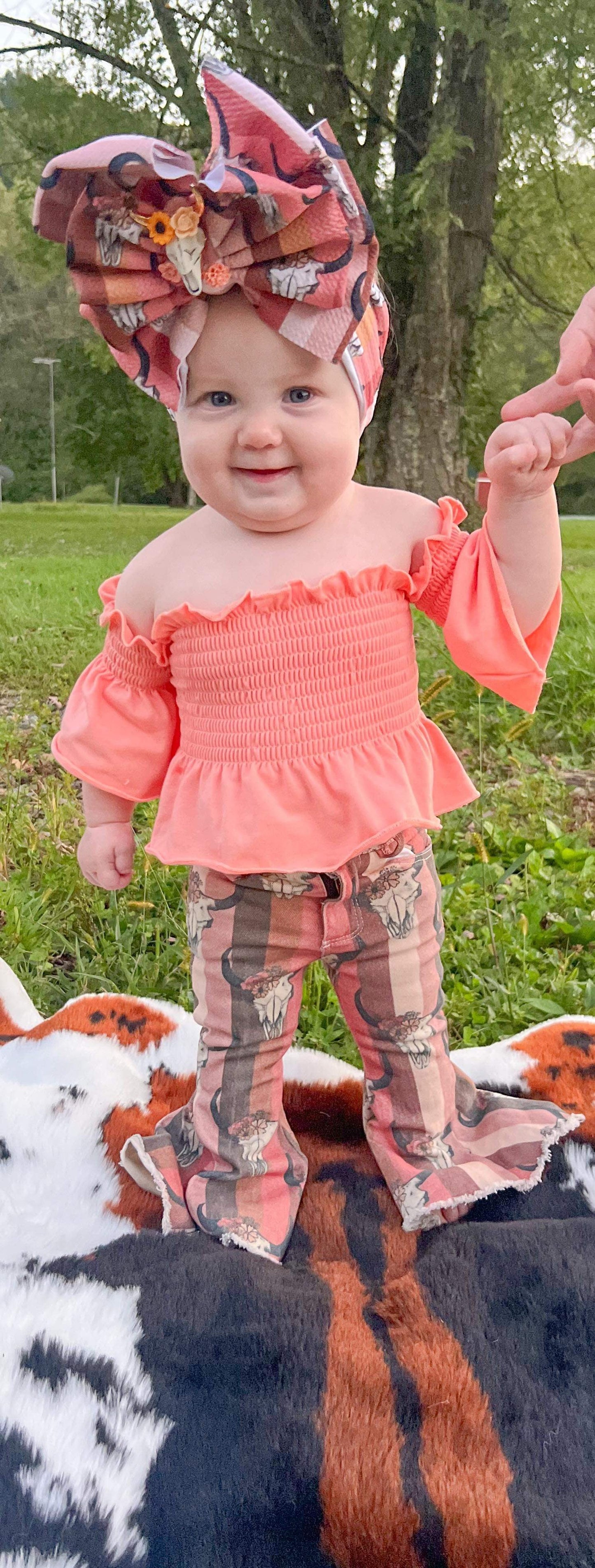 Peach Scrunch Top (FINAL SALE)