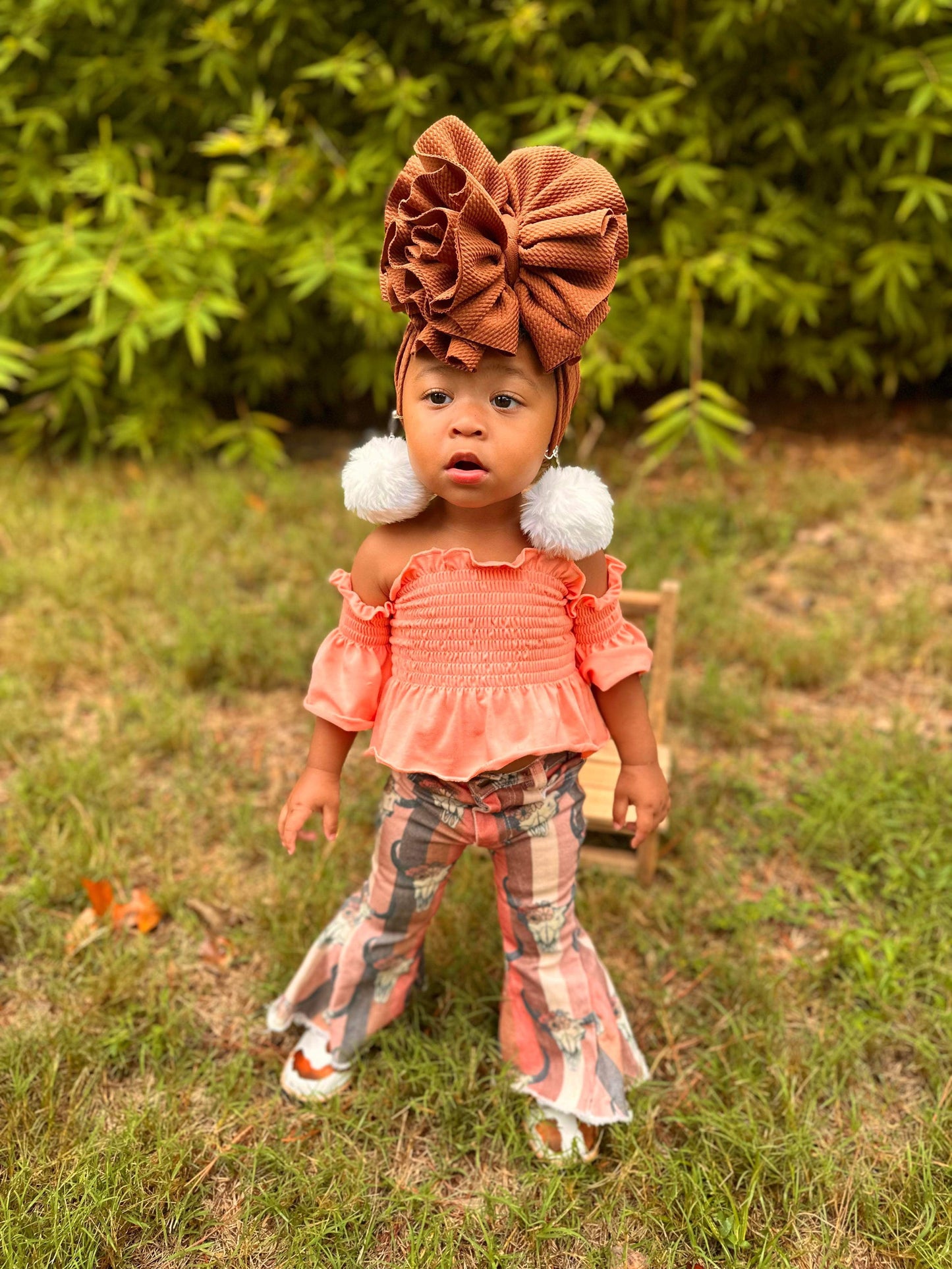 Peach Scrunch Top (FINAL SALE)