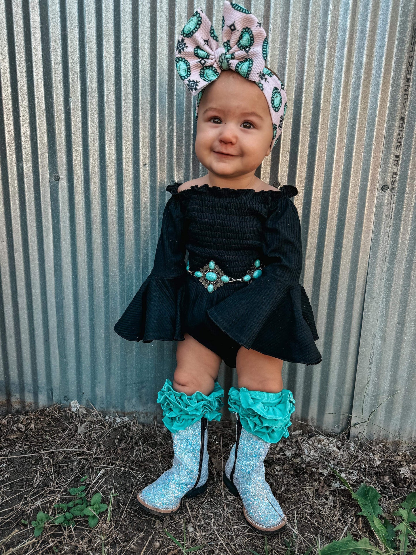 Silver Sparkle Tanner Mark Boots