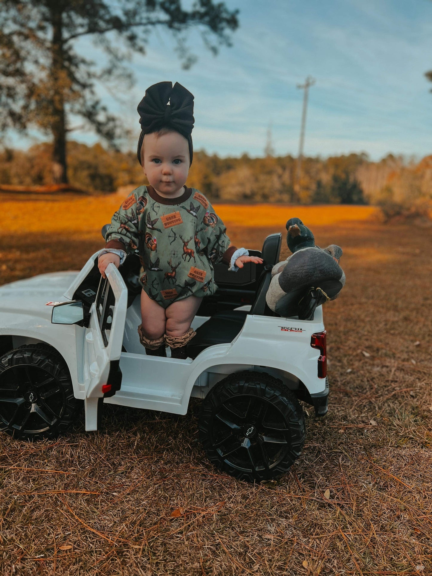 Hunting bubble romper (FINAL SALE)