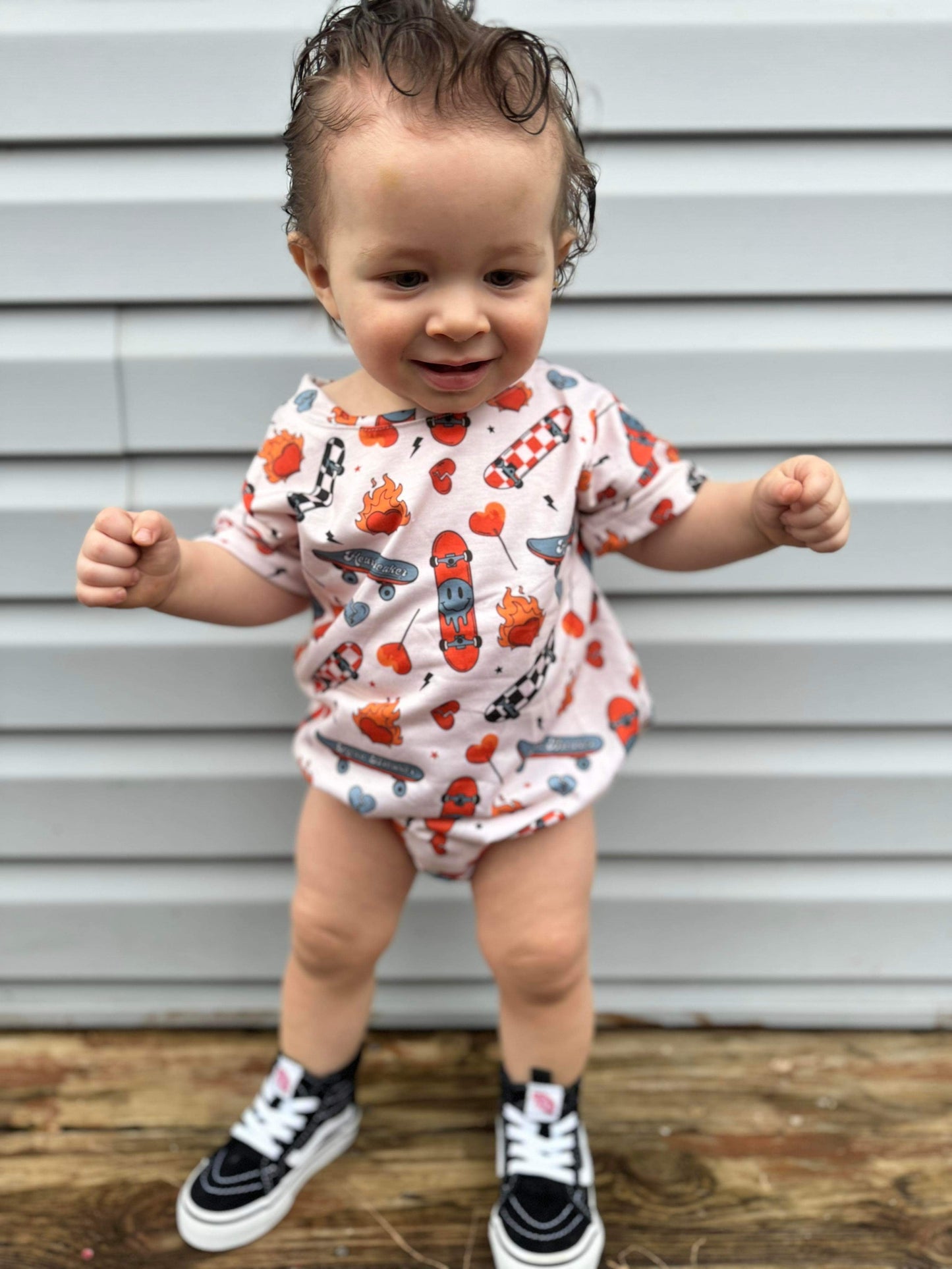 Valentines oversized t-shirt romper (FINAL SALE)