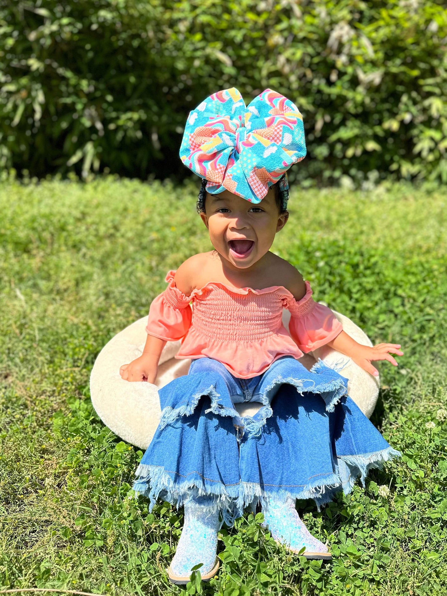 Peach Scrunch Top (FINAL SALE)