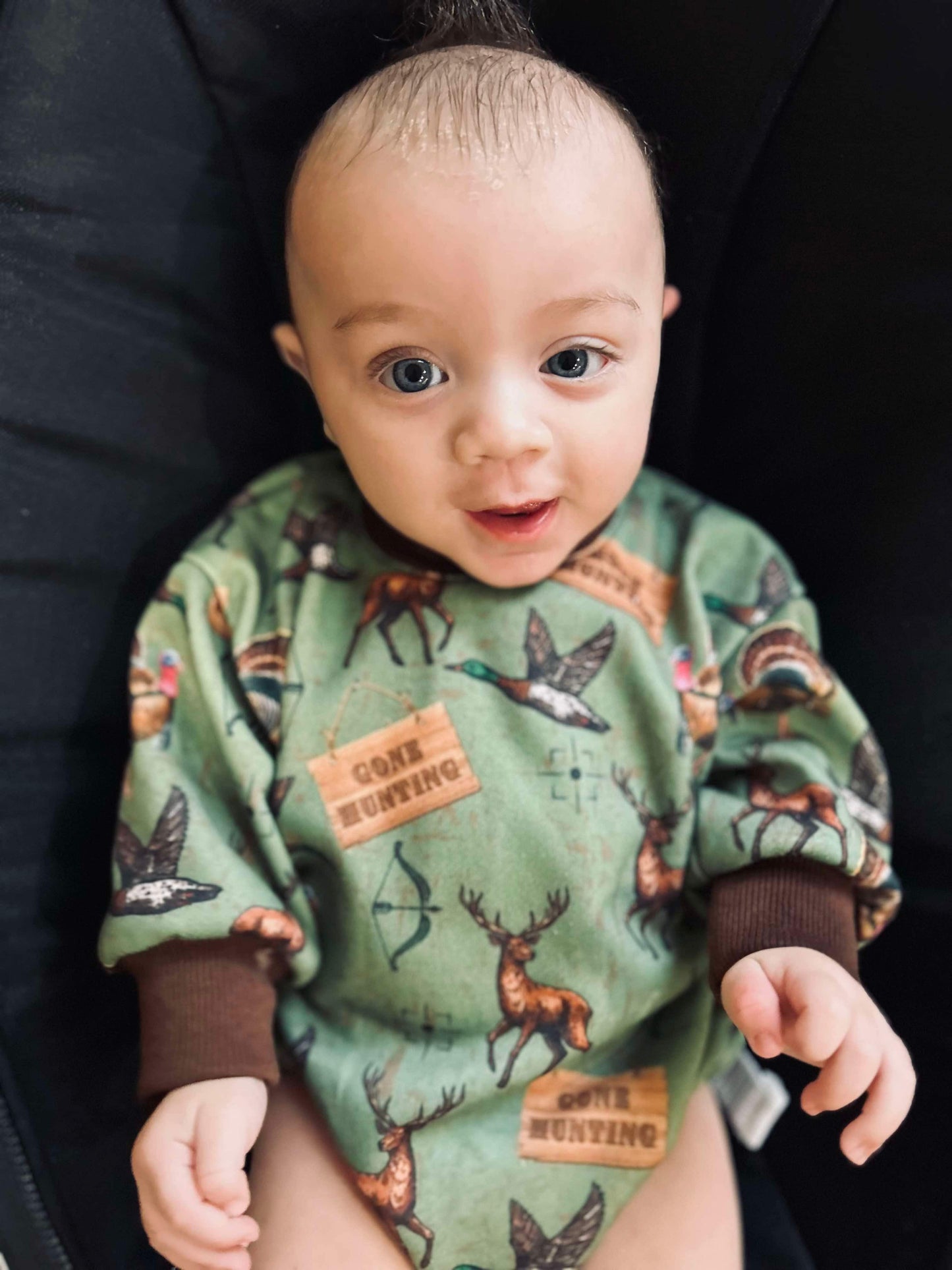 Hunting bubble romper (FINAL SALE)