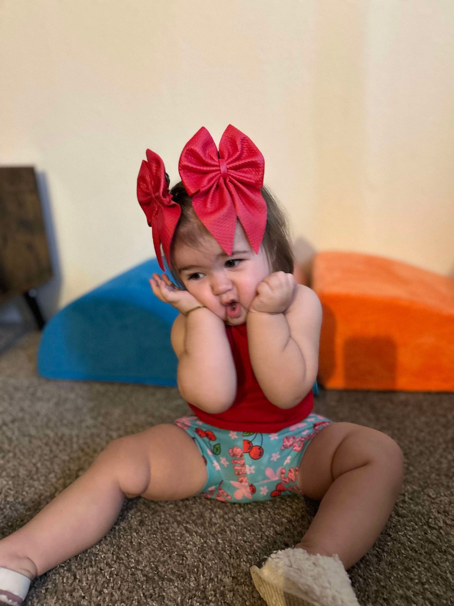 Red Matte Bullet Pleather