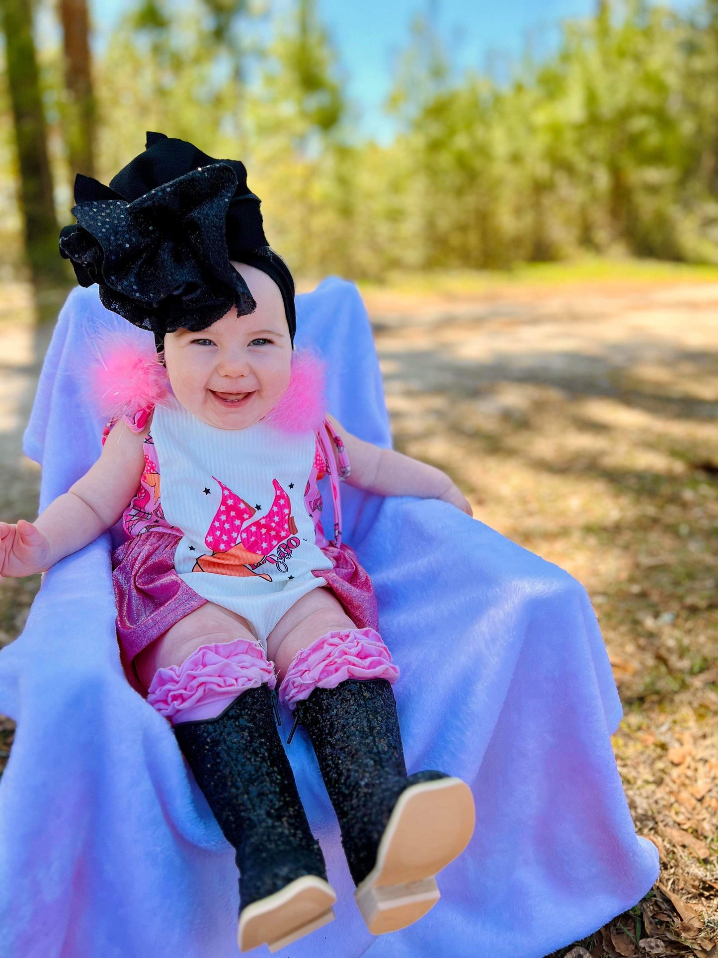 Black Disco Sparkle Tanner Mark boots