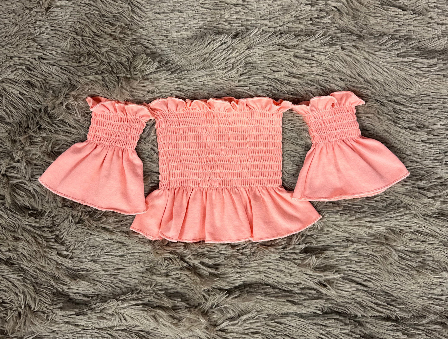 Peach Scrunch Top (FINAL SALE)