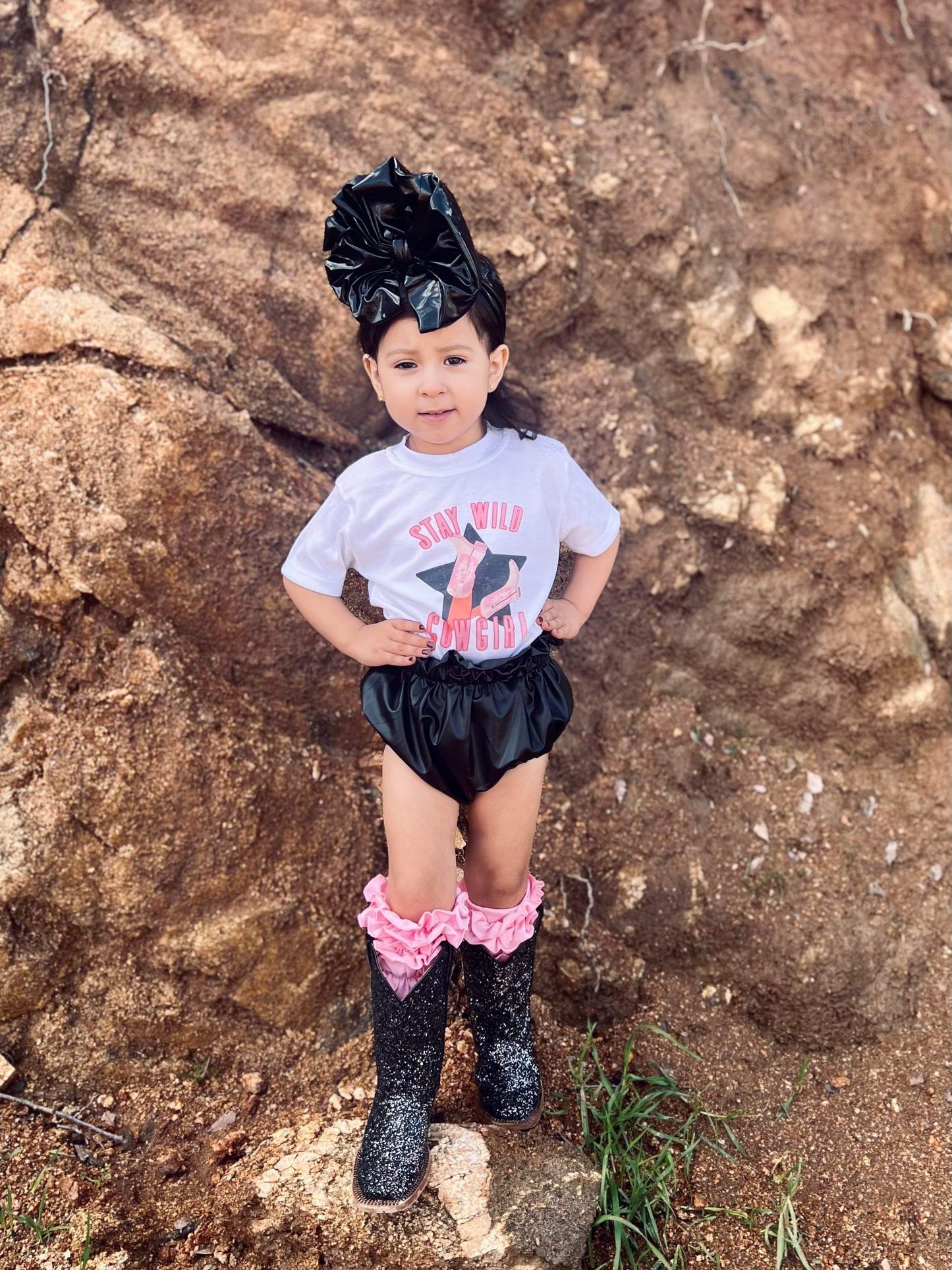 Black Disco Sparkle Tanner Mark boots