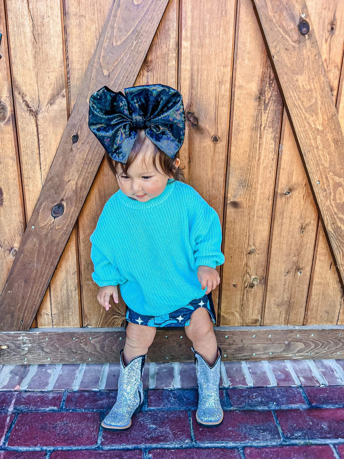 Silver Sparkle Tanner Mark Boots