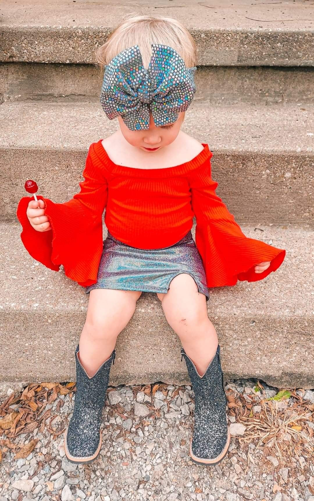 Black Disco Sparkle Tanner Mark boots