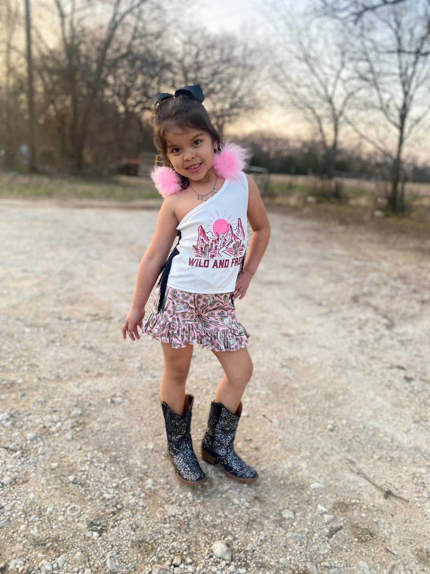 Black Disco Sparkle Tanner Mark boots