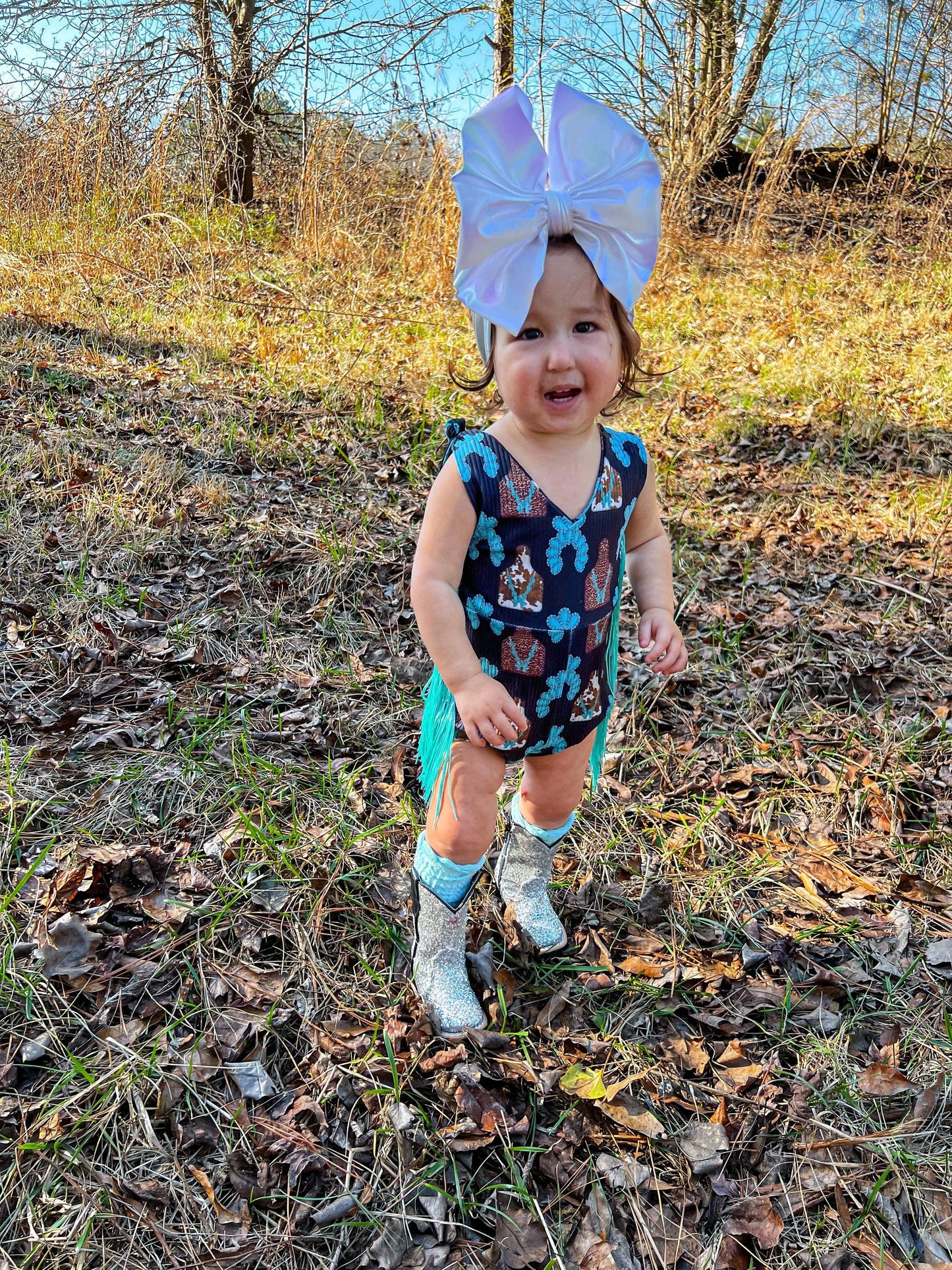 Silver Sparkle Tanner Mark Boots