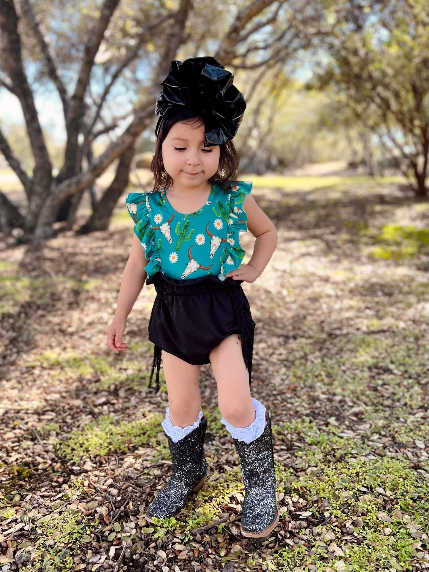 Black Disco Sparkle Tanner Mark boots