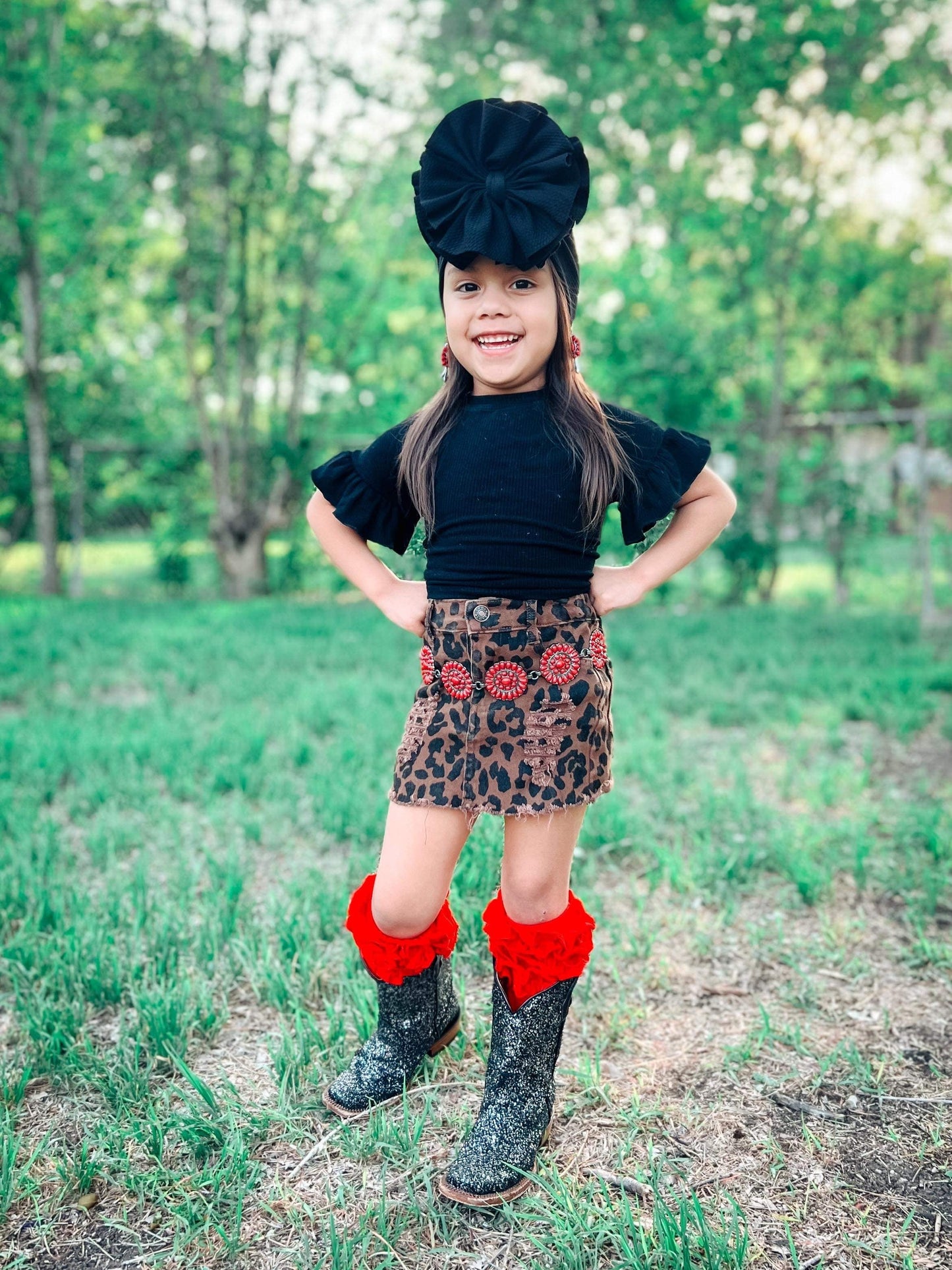 Black Disco Sparkle Tanner Mark boots