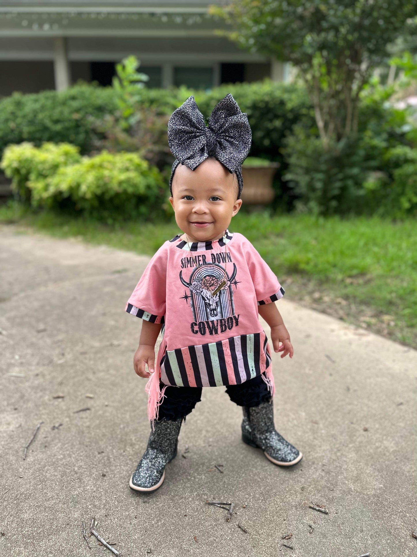 Black Disco Sparkle Tanner Mark boots